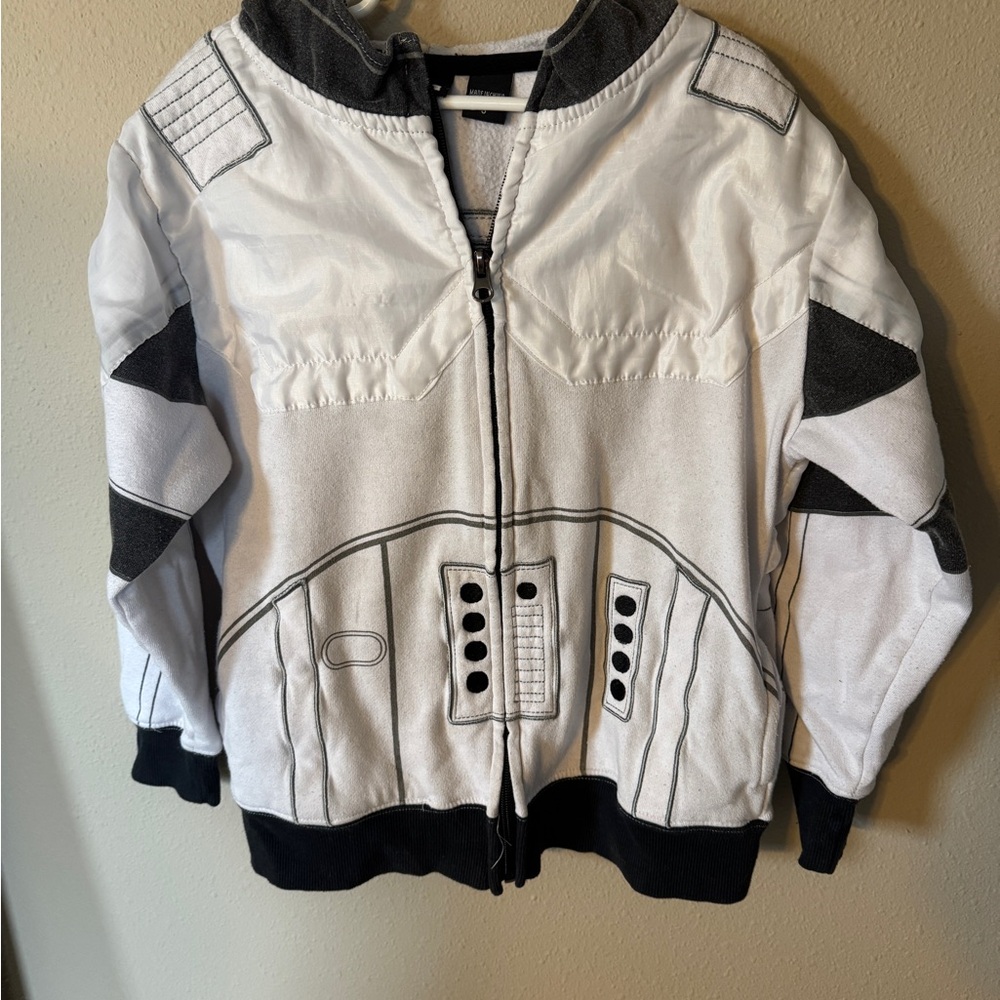 Star Wars Storm Trooper Hoodie with full helmet detail on hood